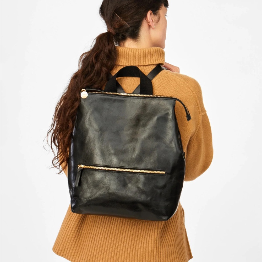 Clare V Remi Black Leather Backpack - NWT original duster bag